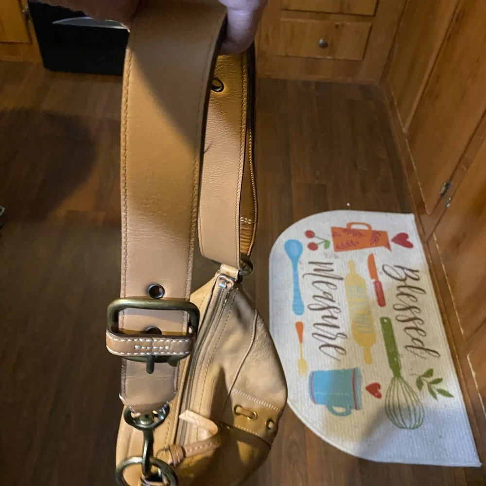 Coach Chelsea Lace 1941 A0793-10399 Tan Leather Shoulder Bag - Picture 5 of 7